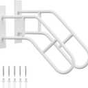 Aduanbang Hand Rails for Outdoor Steps & Elderly,U-Shape Wall Mount Stair Railing, Porch, Deck, Garage & Garden Grab Bar, 2 Pack Safety Handle