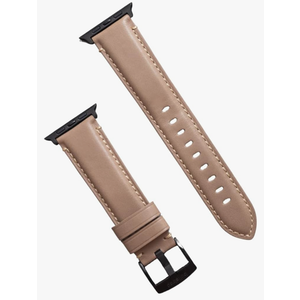 Bullstrap Men's Full-Grain Italian Leather Watch Band Compatible with Apple Watch Series 1-8