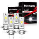 Compatible with Volkswagen Jetta(2006-2018) Hi/Lo Beam Bulbs, H7 High Beam and H7 Low Beam Combo, 400% Brightness 6500k White Light,Fog Light Bulbs(Pack of 3)