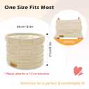 Adults Knit Thermal Neck Warmer Gaiter | Windproof Fleece-Lined Face Mask | Unisex Winter Scarf for Work & Ski Gear (Beige)