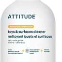 ATTITUDE Baby & Kids Toy Cleaner Spray for Sensitive Skin, EWG Verified, Multi-Surface Cleaner for Toys, High Chairs & Play Areas, Naturally Derived, Vegan, Unscented, 27.1 Fl Oz
