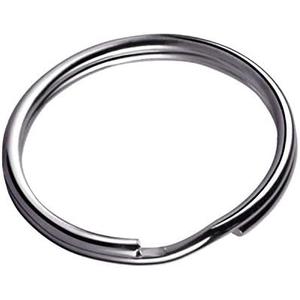 KINGFOREST 200-Pack Split Key Rings (1 Inch/25mm) - Silver Nickel Metal Keychain Rings for Keys, DIY Crafts, Bags & Accessories - Durable Bulk Keyring Hardware with Smooth Edges, Pack Of 2