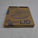 YOSUKATA Cast Iron Wok Cover - Premium Wok Cover 13.2" for Wok 13.5"- Wooden Pan Lid 14 in with Ergonomic Handle - Condensate-free - Durable Accessories for Genuine Asian Cooking