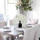 Artificial White Flower Tree 13.8" Tall with Silk Wisteria Flower and Realistic Wood Fake Bonsai Tree Plants Zen Garden Faux Plants for Spring Home Bedroom Office Bathroom Centerpiece Decor