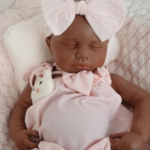 Reborn Baby Dolls That Lifelike -18.5 inch Full Body Silicone Sleeping Baby Girl Handmade Face Realistic Body Details for Children Gift