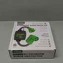 RVGUARD Surge Protector 30 Amp to 50 Amp RV Adapter Cord with Overload Protection, NEMA TT-30P to NEMA 14-50R Electrical Power Adapter, 2 Feet, Green, ETL Listed (30M/50F)