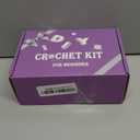 Auoinge Crochet Kit for Beginners, Cute Penguin Crochet Stater Kit with Step-by-Step Video Tutorials for Adults Kids Crochet Animals Knitting Kit with Enough Yarn