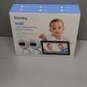 Simsky Baby Monitor with 2 Cameras, 7" UHD Split-Screen Touch Display | 4MP Dual Cameras with Wall Mount, 6X Zoom | AI Detection, App Remote Access, 32GB Local Storage, Hack-Proof Encryption