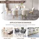 OCONDA 20 Pcs Chair Leg Floor Protectors for Hardwood Floors, Black Rubber Furniture Sliders with Felt, Silicone Furniture Leg Caps Covers (Fit Square Diameter:1-1/16" to 1-7/16")