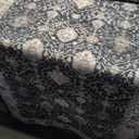 Washable 3x7 Entryway Runner Rug: Farmhouse Wide Kitchen Rug Soft Water Resistant Floor Mat for Bathroom Bedroom Nursery Non-Slip Indoor Carpet for Living Room Dining Room Hallway(3x7,Black)