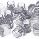 Chair Leg Floor Protectors with Wool Felt Furniture Pads Furnigear-Silicone Chair Leg Caps Round Hardware Floor Protectors (1-1/8 - 1-1/4,8 Pack)