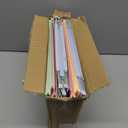 Plastic Hanging File Folders Letter Size,12 Pack Reinforced Filing Cabinet Folders with Tabs,1" Expansion Hanging File Organizer for Home Office,Macaron Heavy Duty Folders for File Frame Box