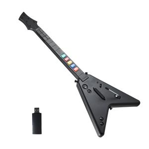 DOYO Wireless Guitar Hero Controller for PS4, PS3 & PC, USB Receiver Included, Black For PS4 /PS3 /PC