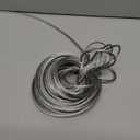 504711 1/8-inch x 50 ft Galvanised Steel 7 x 19 Aircraft Cable Metal Wire Rope Kit with 400 lb. Safe Working Load (Includes x4 1/8-inch Wire Rope Clips and x2 1/8-inch Wire Rope Thimbles)