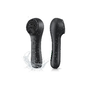 Facial Cleansing Brush with Big Electric Round Brush Head - 2 in 1 Spin and Automatic Foam Patented Tech, Wide Surface Cleaning, Waterproof Rechargeable Face Scrubber for Men and Women