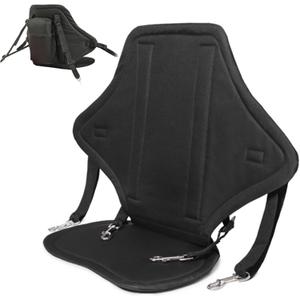Kayak Seat with Back Support Nylon Adjustable Paddle Board/Canoe Seat with Snap Hooks & Storage Bag Detachable Reusable Kayak Accessories Paddle Board Canoe