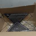 Bioristar 2-Pack Iron Office Cubicle Floating Corner Shelf (Medium, Black, Art Deco, Hanging, 2 Shelves, 16.2x11x2.36 inches)