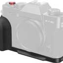 SMALLRIG X-T30 III/X-T30 II/X-T30 L-Shape Grip for FUJIFILM Camera, Built-in Quick Release Plate for Arca, 1/4"-20 Holes, Lightweight Ergonomic Silicone Handgrip,Shutter Button (Black) - 5663