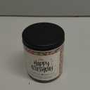 Homsolver Happy Birthday Gifts for Women Men, Vanilla Cream Scent with Sprinkles Candy Birthday Candles, Unique Best Friend Idea Gifts, Handmade Candle Decor