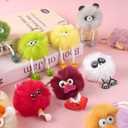 Kids Keychains, 24Pcs Cute Plush Toy Keychains for Boys Girls Birthday Mexican Valentine's Day Thanksgiving Xmas Gifts Goodie Bags Classroom Prizes Party Favors Supplies