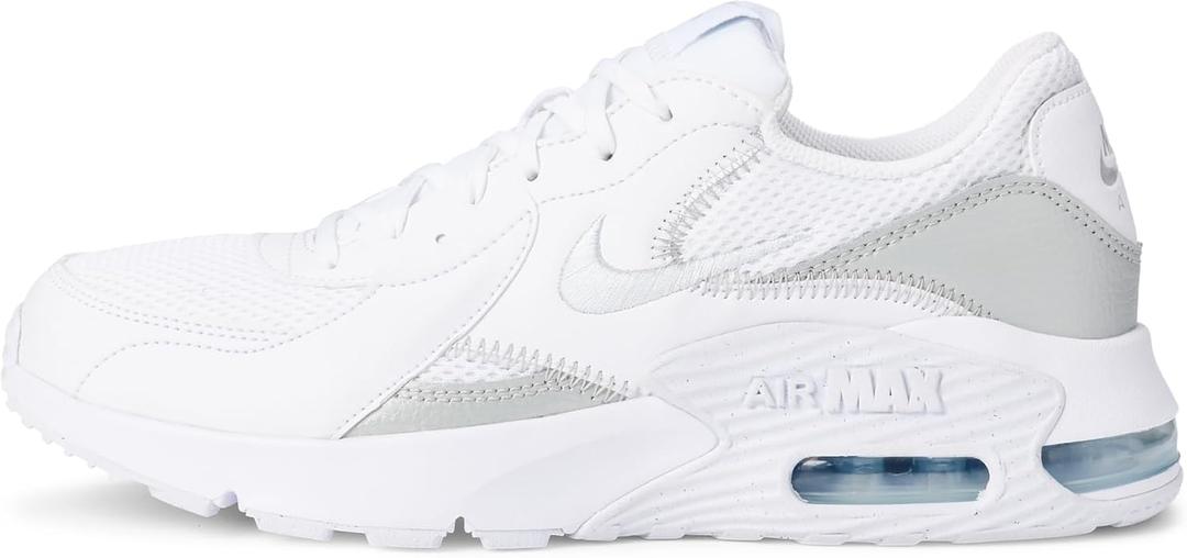 Nike Women's Air Max Excee Shoes, White/Metallic Platinum-White, 7