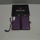 Defencase for Galaxy S25 FE Magnetic Wallet Case Compatible with Magsafe RFID Blocking Zipper Card Holder for Women Men PU Leather Strap Detachable Case for Samsung Galaxy S25 FE 6.7", Purple