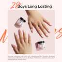 Modelones Dip Powder Nail Kit Starter Set, 4 Colors 19pcs Dip Powder Liquid Set White Nail Nude Pink Dipping Powder Set with Top & Base Coat/Activator/Powder Brush/Recycling Tray for Nails Manicure