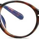 AIEYEZO Retro Round Blue Light Glasses for Men Women Fashion 90s Vintage Trendy Oval Round Frame Nerd Glasses