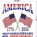 American Flag Sticker Decal- 9.44x11.8 Removable American Flag Decals for Trucks Car Trailer SUV Van or Any Smooth Surface, Patriotic Car Removable Sticker - Bumper Stickers-26