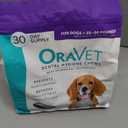 ORAVET Dental Chews for Dogs, Oral Care and Hygiene Chews (Medium Dogs, 25-50 lbs.) Purple Pouch, 30 Count (1.11 Ounce (Pack of 30))