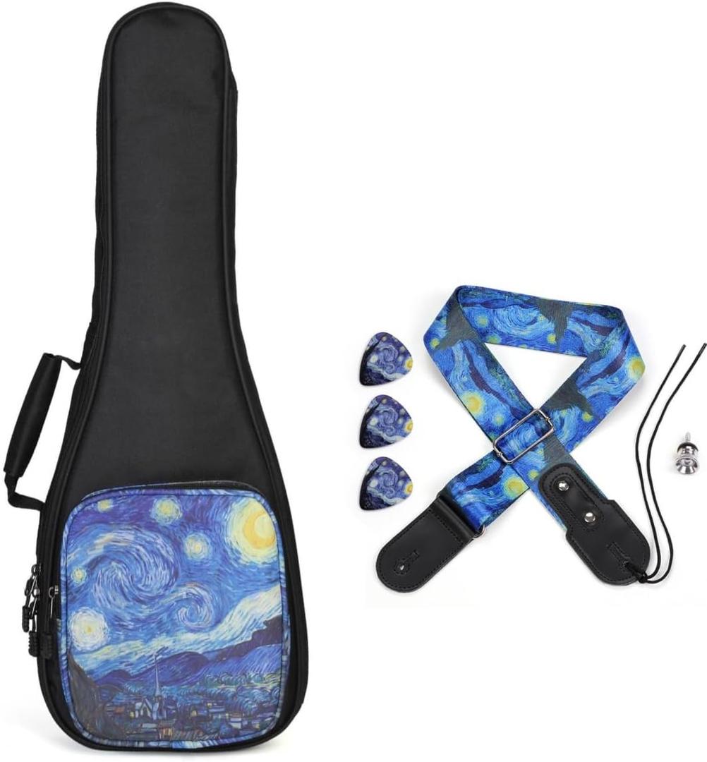 MUINS Ukulele Case,21 23 26 30 inch Ukelele Case Thicker Pad For Soprano Concert Tenor Uke with Double Adjustable Straps and Handle 30 Inch (Fits Ukuleles 29.13-30.31 Inches Long)