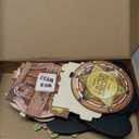 12 Pcs Western Centerpieces Wild West Party Decorations 3.94 Inches Christmas Western Wooden Centerpieces for Tables for Party Decorations Birthday Baby Shower (Brown,Cowboy)