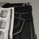 SUPEASY Desk Organizers Metal Desk Magazine File Holder with 5 Vertical Compartments Rack File Organizer for Office Desktop, Home Workspace, Black (Small)