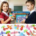 28 Pack Valentines Day Gifts for Kids, Foam Airplanes Party Favor Set with Valentines Greeting Cards for Kids, Valentine's Day School Prize Party Favor, Classroom Exchange Gift Set