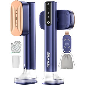 Sundu Steamer for Clothes, 15s Fast Heat-up Handheld Garment Steamer, 35mins Runtime & 180ml Large Tank, 25g/min Steam, Ceramic Panel, 1.8m power cord, Wrinkle Remover for Travel, Home, Office(Blue)