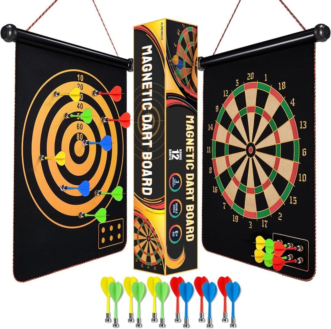 Magnetic Dart Board Outdoor Games for Kids 8-12, Teen Boys Gift Ideas for Birthday, Cool Toys for Teenage Activities Age 6 7 8 9 10 11 12 13 14 15 16 Years