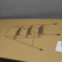 HBTower 3 Step Ladder, Folding Step Stool with Wide Anti-Slip Pedal, Sturdy Steel Ladder, Convenient Handrail, Lightweight, Portable Steel Step Stool