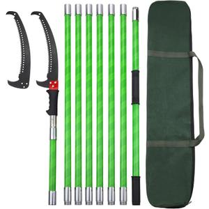 27 Feet Tree Pole Pruner Manual Branches Trimmer Tree Branch Garden Tools Loppers Hand Pole Saws Extendable Height