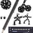Magnetic Fidget Pen Toys for Teens- Color Fidget Pen Toy, Sensory Tool Fidgeting Game, Cool Gadget Best for Stress and Anxiety Relief and Kill Time,Novelty Gifts for Teen and Adults (Black)