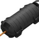 Extension Cord Cover Outdoor, Cord Connector Protector IP54 Water-Resistant, Indoor Electrical Safety Box for Plug Outlet Tool Holiday Light Black