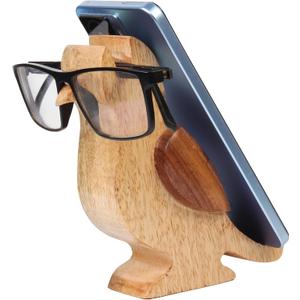 Thanksgiving Gifts Wooden Bird Spectacle Eyeglasses Holder Stand With Mobile Display Stand | Mango Wood Eyewear Sunglasses Holder Display Stand 6 Inch