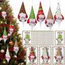 Peryiter 20 Set Christmas Hanging Gnomes Ornaments Coworker Gifts Bulk with Thank You Cards Swedish Plush Beard Doll Ornament Appreciation Gifts for Coworker Employees Staffs Xmas Tree Home Decor