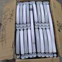 Uanlauo 10 Panel Foldable Playpen for Babies and Toddlers, Baby Fence Play Area with Secure Gate, Easy Assemble Play Yard (Grey+White)