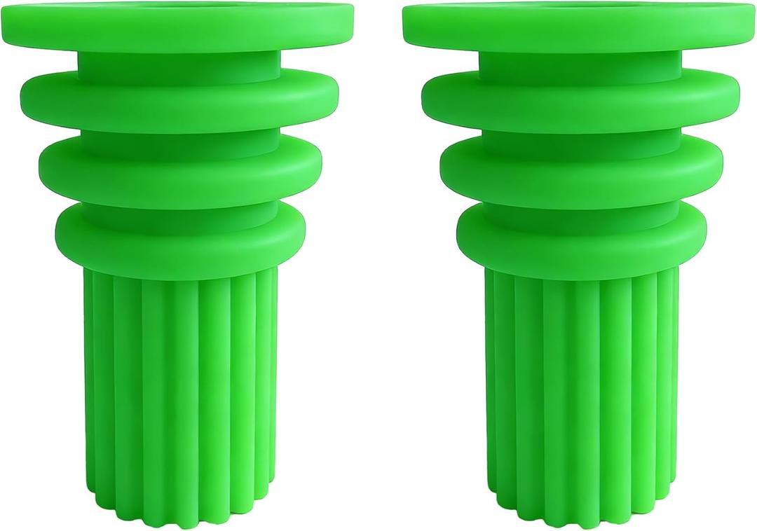Cemetery Vase Rubber Inserts,Cemetery Flowers Holder Bracket for Grave Vase,Reusable Alternative to Messy Floral Foam Styrofoam Cones,Silicone Secure Flowers Holder for Headstone (2)