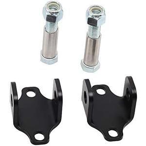 Front Shock Lower Bar Pin Eliminator Kit Compatible w/fit for 1997-2006 Wrangler TJ 84-01 Cherokee XJ 1088