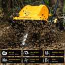 IncwBo Garden Rototiller 12-Inch 10.5-Amp Corded Electric Tiller/Cultivator, Adjustable Wheels, 8-Inch Tilling Depth, Powerful and Lightweight Tiller