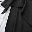 Girls Vintage Halloween Costume Dress Up Dalmatian Print Outfit (6-7 Years, White)