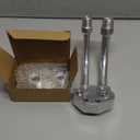 Tektall A/C Compressor Curved Manifold w/Adapter Fitting Compatible with Sanden SD7B10 7176 SD7 Style, Chrome