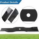 04769800 Medium Lift Blades for 42" Mower Deck, Compatible with A-riens Ikon-X42, Ikon-XL42, Ikon-XL42CE, ZT XL 42 ZTX 42 Zero Turn Lawn Mower, 3 Pack