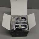 Sellemer Toilet Brush and Holder Set for Bathroom, Flexible Toilet Bowl Brush Head with Silicone Bristles, Compact Size for Storage and Organization, Ventilation Slots Base (2 Pack, Silver)